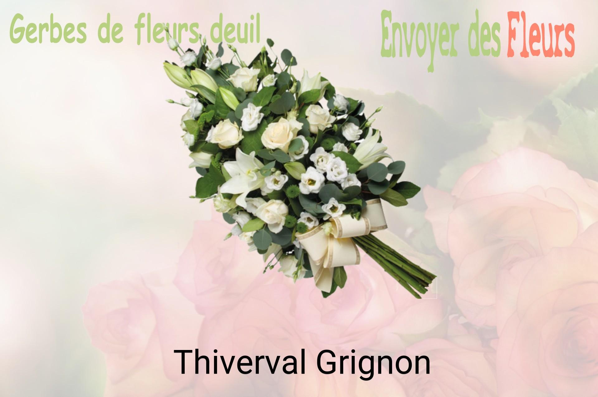 Gerbe de fleurs de deuil livrée à Thiverval-Grignon